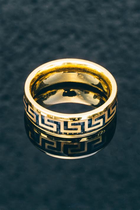 versace ring heren bijenkorf|Versace Rings for Men.